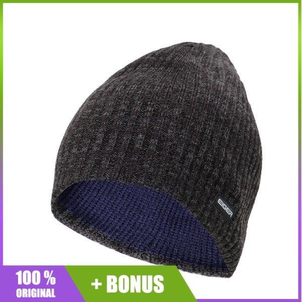 Kupluk Eiger CORTINA 76 Beanie Black Hitam 91000 6556 Original Cowok