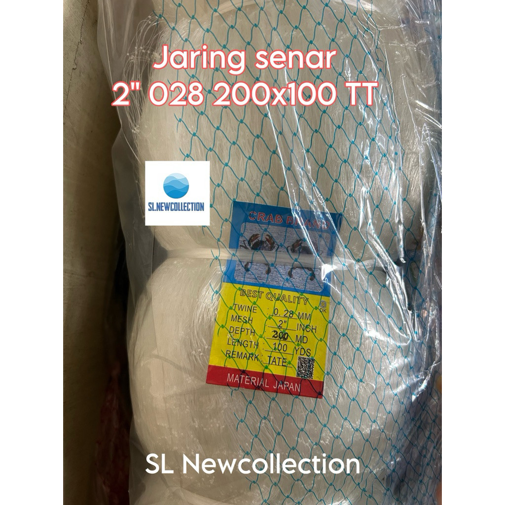sale Jaring Senar Cap KEPITING PANDA 028 200x100 TATE / JARING IKAN COD / JARING IKAN 0.28