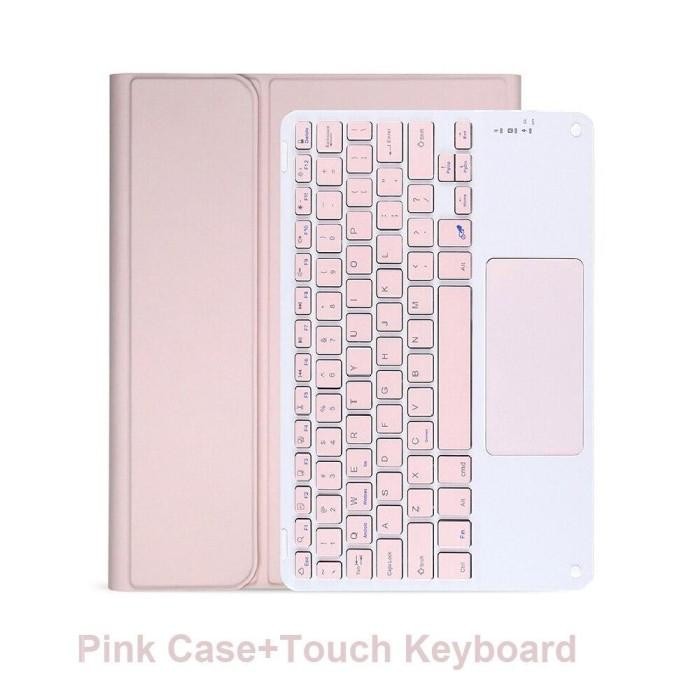 Keyboard Set Wireless 2in1 Color Case Macaron For Ipad - Pink Key+Case, Air 1/2 Gen 5/6