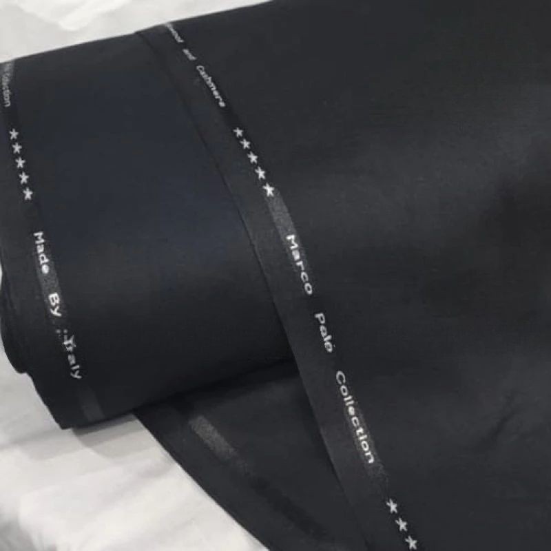 kain semiwool street / bahan celana / kain hitam pekat strech / bahan kain celana hitam