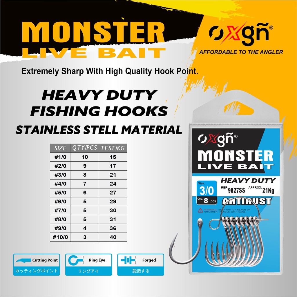 MATAKAIL MONSTER OXGN LIVE BAIT STAINLESS STEEL