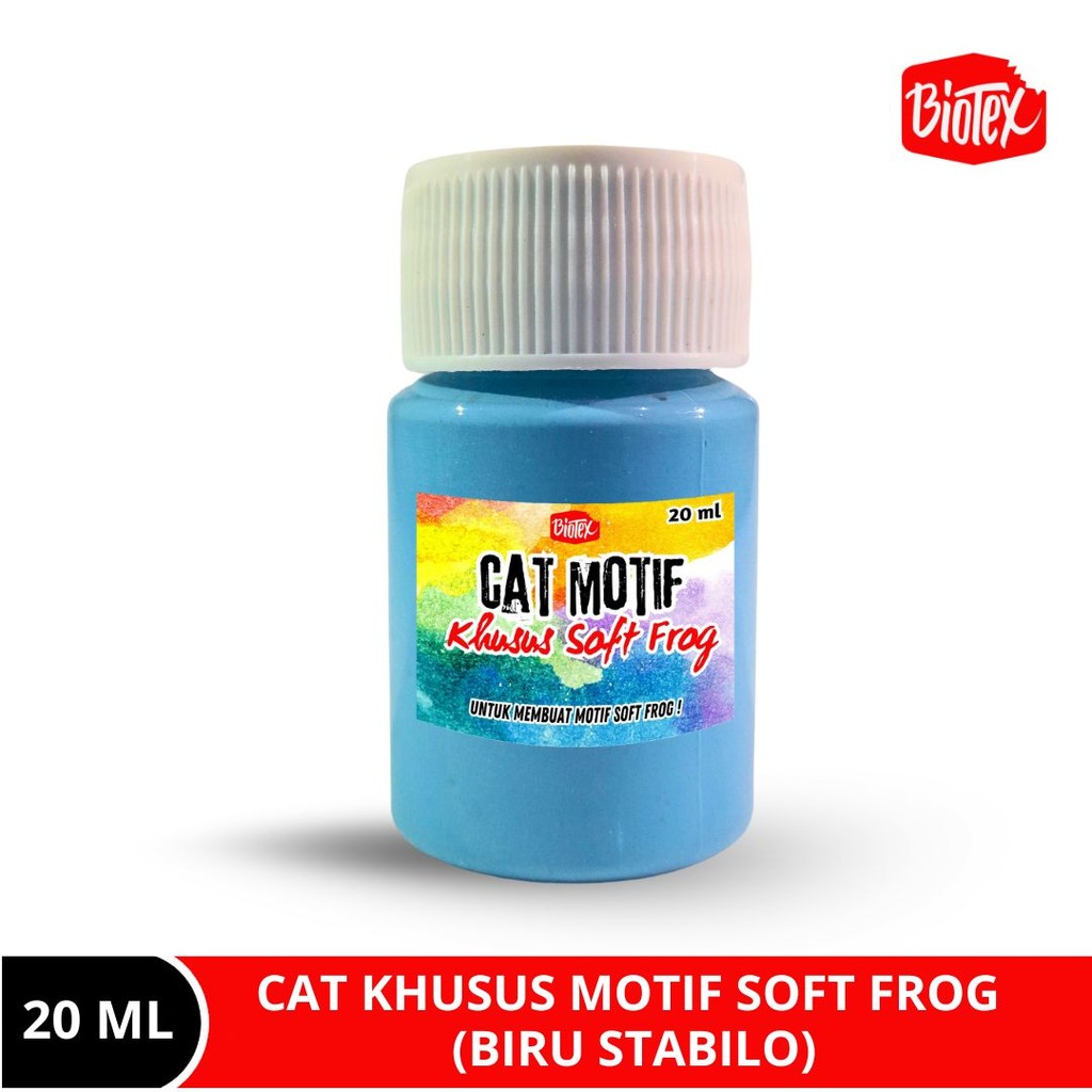 Biotex Cat Khusus Motif 20 Ml Biru Stabilo