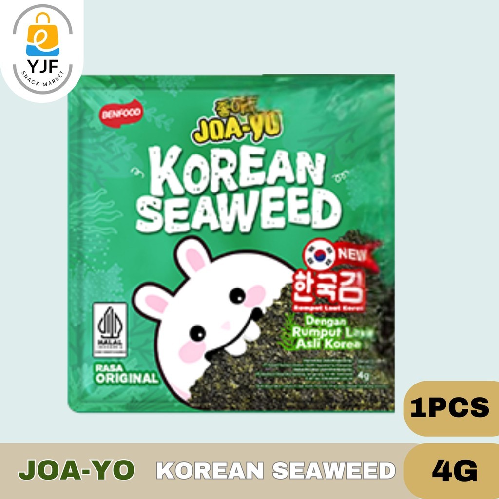 

Joa-yo Korean Seaweed 4G 1PCS / Joa-yo Seaweed / Korean Seaweed / Benfood