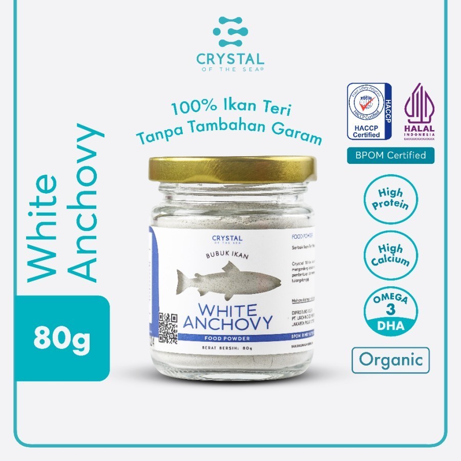 

White Anchovy Food Powder / Bubuk Ikan Teri Nasi / Kaldu MPASI