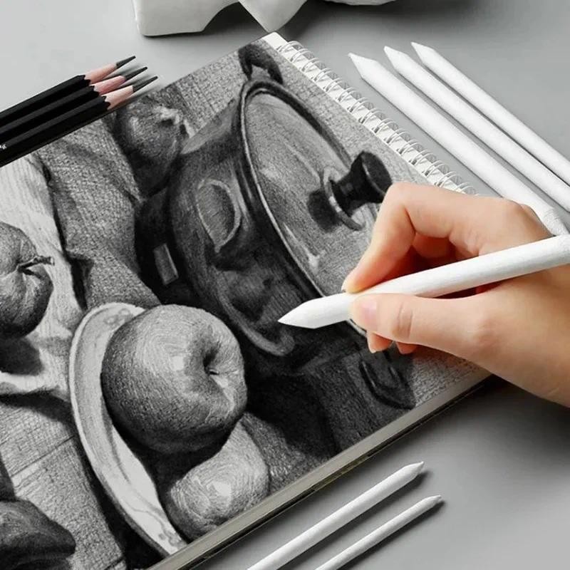 

3PCS Set Profession Sketch Paper Eraser Pens Blending Stump Art Tool Sketches with Eraser Pens for Painting and Smearing Pen