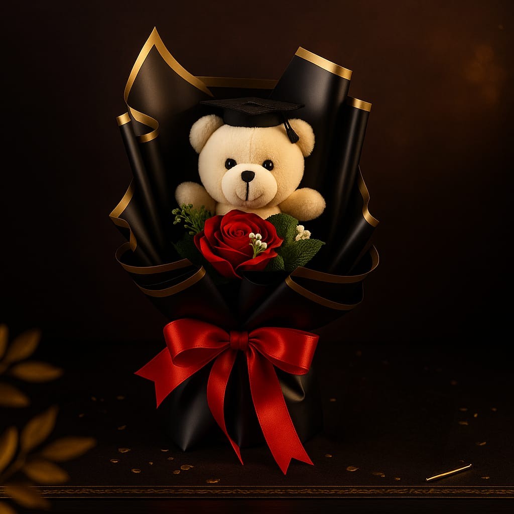 

Buket Bunga Satin Boneka Wisuda - SFO Semarang Official