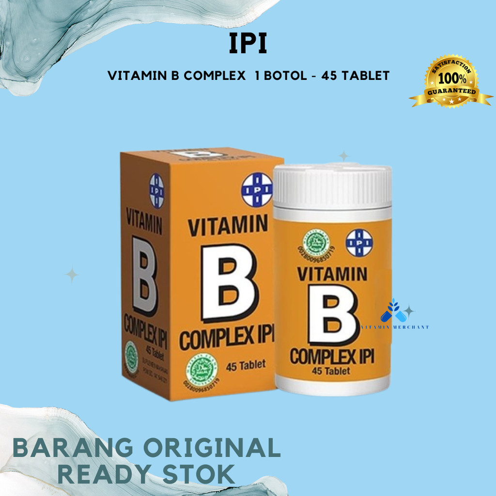 Vitamin B Complex Ipi Untuk Kebutuhan Vitamin B Kompleks isi 45 tablet - vm2