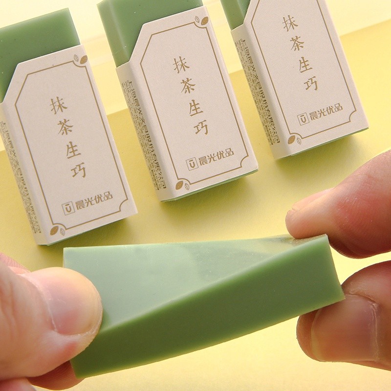 

1PC Chenguang AXPN0751 Matcha Makes Perfect 4B Eraser Matcha Makes Green Like Skin Eraser Office Stationery Tools