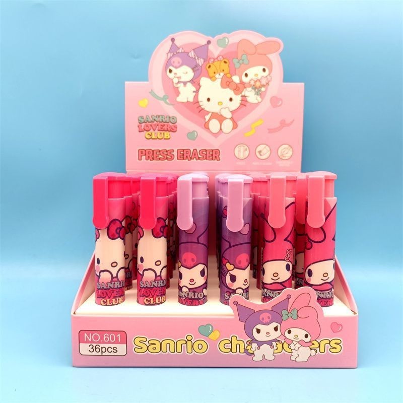 

Stitch sanrio presses eraser, cute variety, easy to wipe, less debris, no damage to paper, student stationery eraser