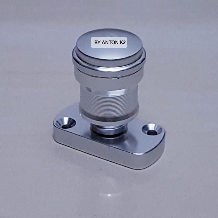 TUTUP MASTER MINYAK REM ATAS TABUNG VARIASI MOTOR BEAT STREET/BEAT NEW - Silver, all Size Honda