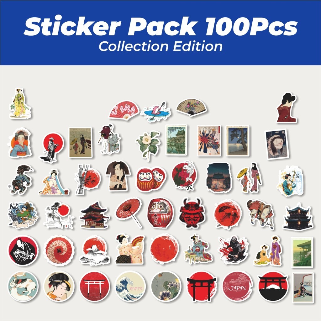 

Hot Stiker Tema Budaya Jepang Lucu Anti Air Stikers Berperekat Waterproof Sticker Decal Buat Motor Helm Buku Journal Koper Casing HP Laptop Botol Minum