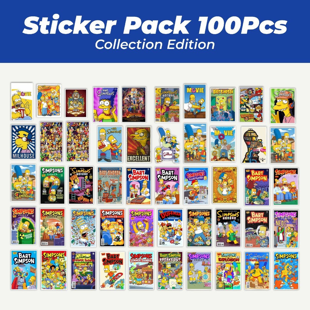 

Hot Stiker The Simpson Lucu Anti Air Stikers Berperekat Waterproof Sticker Decal Buat Motor Helm Buku Journal Koper Casing HP Laptop Botol Minum
