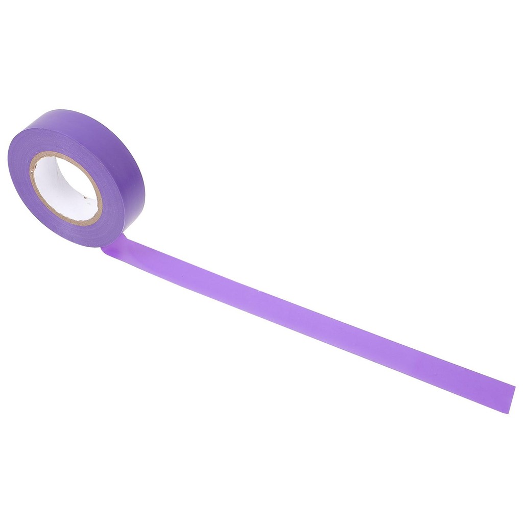 

PVC Electrical Tape 19mmx20m Purple Insulated Tape for Wire Self Adhesive High Temperature Resistance Practical