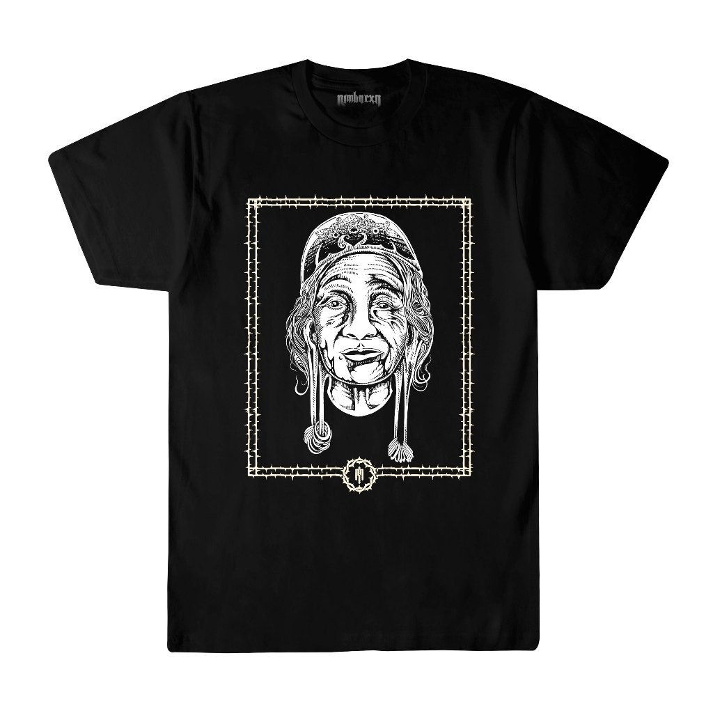 Baju Kaos Pria | Atasan Unisex | Dayak Etnik Nenek  | Pakaian Lengan Pendek Santai  Distro