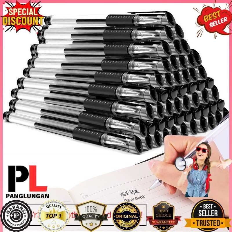 

KISSBUTY Pulpen Gel 0.5mm Isi Ulang dengan Tinta Refill 20 PCS - KB13CM