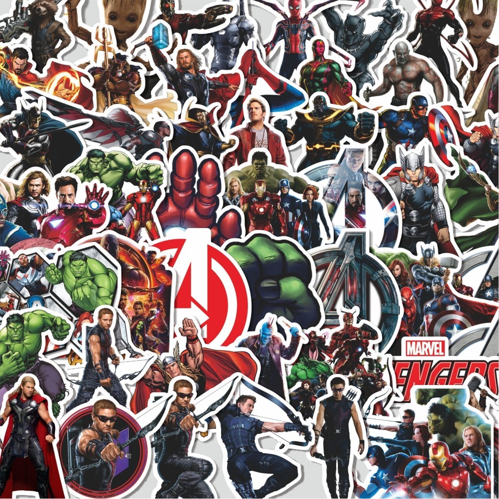

Stiker Cutting Pack Stiker Kartun Avengers Assemble Isi 100Pcs Series Aesthetic Lucu Keren Untuk Koper Bahan Vynil