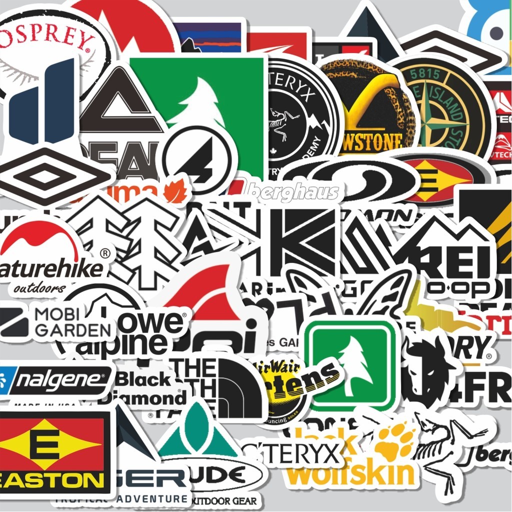 

Stiker Cutting Pack Stiker Merek Outdoor Isi 100Pcs Series Aesthetic Lucu Keren Untuk Koper Bahan Vynil