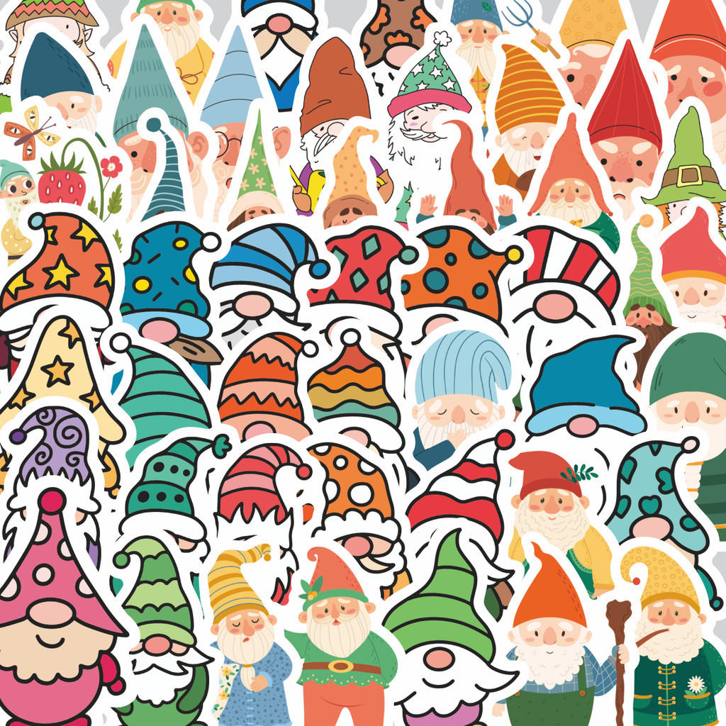 

Stiker Cutting Pack Stiker Dwarf Gnome [Kurcaci Kurcaci] Isi 100Pcs Series Aesthetic Lucu Keren Untuk Koper Bahan Vynil