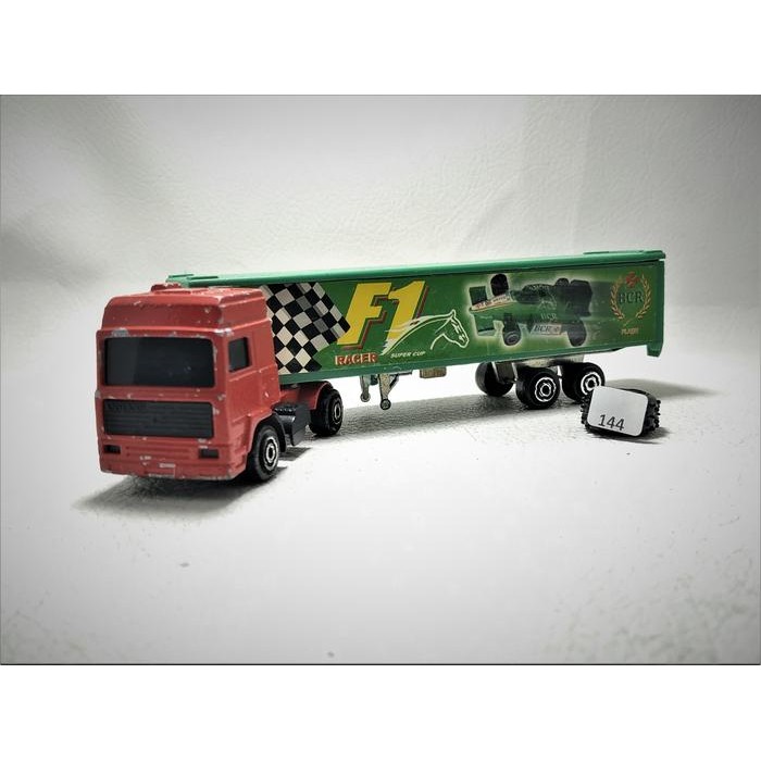 IP3... Vintage Majorette 1/100 Volvo Trailer Truck F1 Transporter Unit Only 2ND