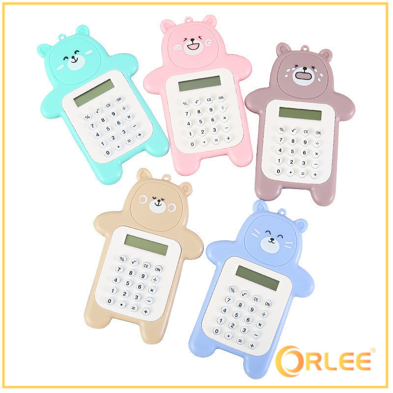 

ORLEE HL0644 Calculator Mini Portable Motif Bear Kalkulator Portable Mini Beruang Kalkulator Unik Kalkulator 8 Digit Mini Portable Kalkulator Beruang Tombol Karet Y1789