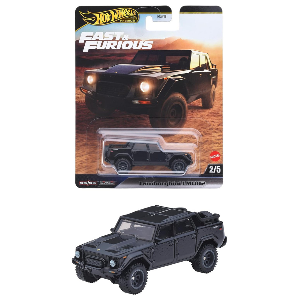 Hot Wheels Premium Lamborghini LM002 Fast & Furious FF Hitam Koleksi Diecast Mobil Balap