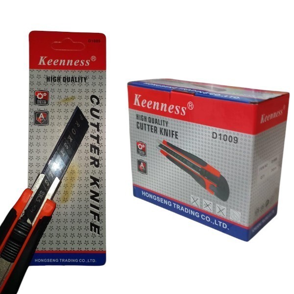 

Keeness Pisau Cutter / Cutter Besar/ Silet Pemotong Kertas Kater Potong Utility Cutter gagang karet