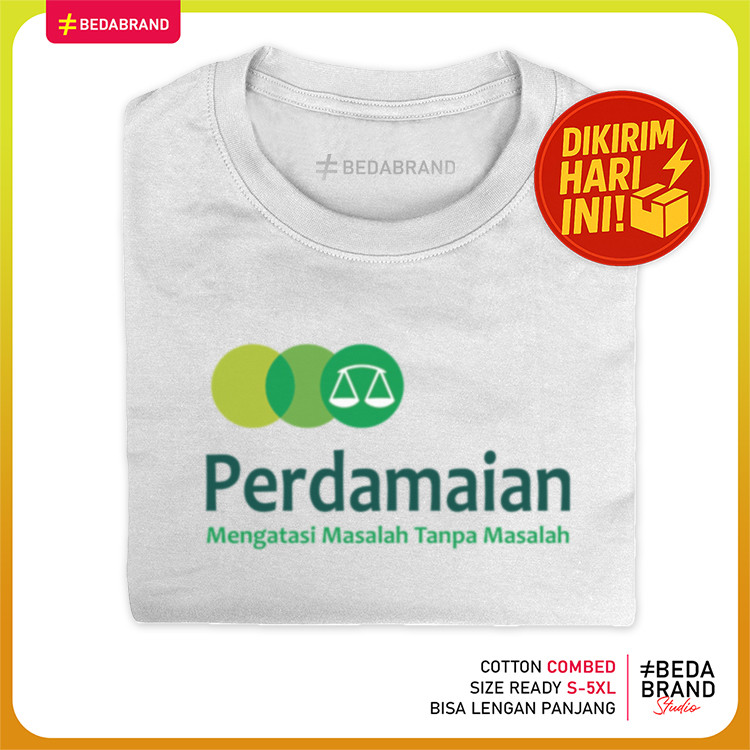 Kaos Plesetan Parodi Logo Brand Unik - Perdamaian
