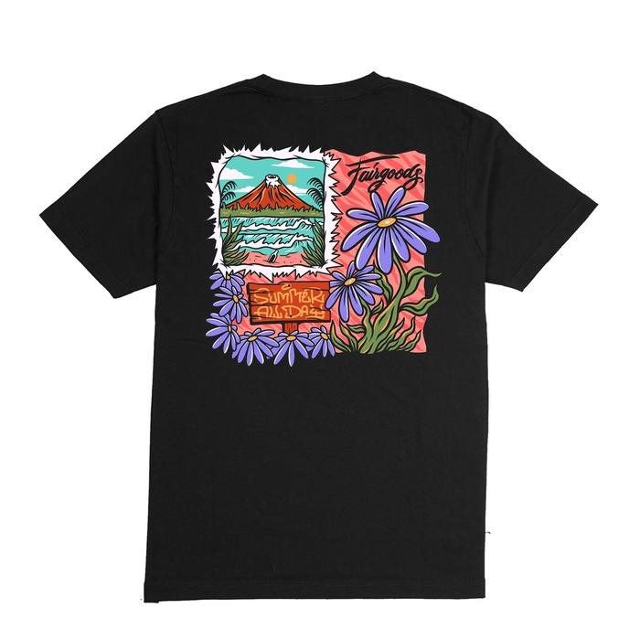 (TOP) Fairgoods Kaos - Sunlotus - Hitam - XL