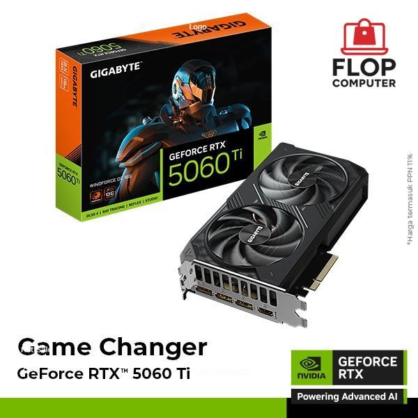 VGA Card Gigabyte GeForce RTX 5060 Ti WINDFORCE OC 16G - 16GB GDDR7