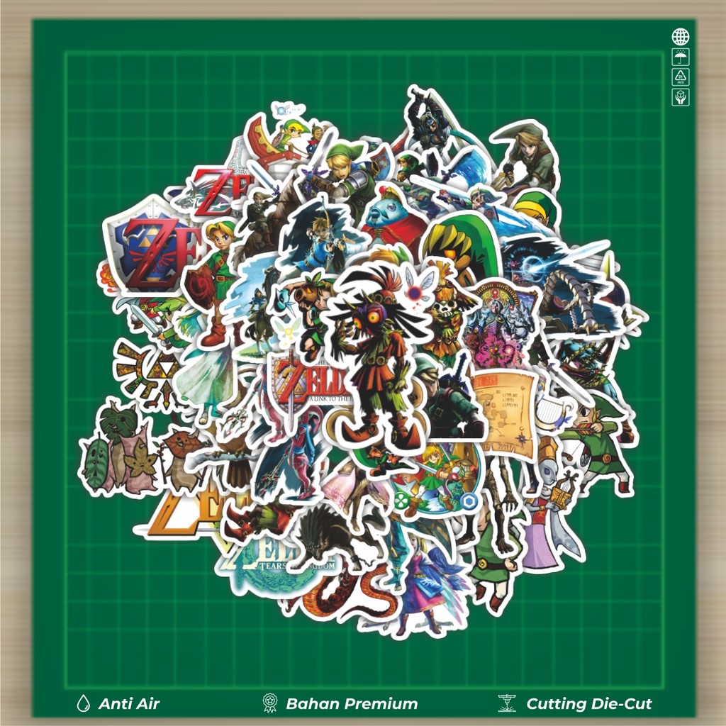 

HOT 50 PCS STIKER Stiker The Legend of Zelda 2 [Legenda Zelda] Stiker Fashion Cars Decal Dingin Kartu Album Custom Vinyl Anti Air- Sticker Aesthetic Buku Journal Koper Casing HP Tablet Laptop Helm Motor Botol Minum