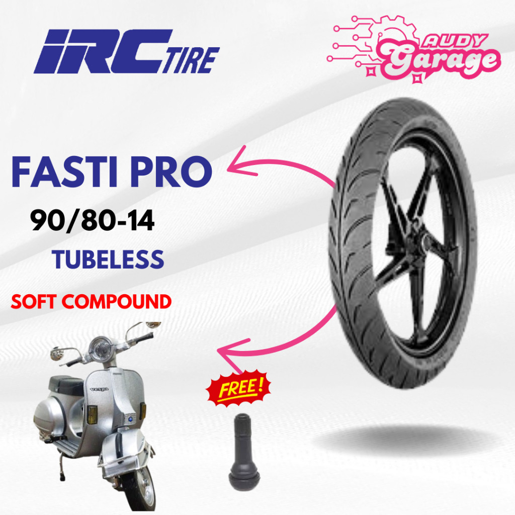 Ban Racing Soft Compound IRC Fasti PRO 90/80-14 Tubeless Matic