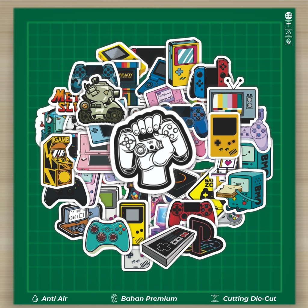 

HOT 50 PCS STIKER Stiker Gamepad v2 Stiker Fashion Cars Decal Dingin Kartu Album Custom Vinyl Anti Air- Sticker Aesthetic Buku Journal Koper Casing HP Tablet Laptop Helm Motor Botol Minum