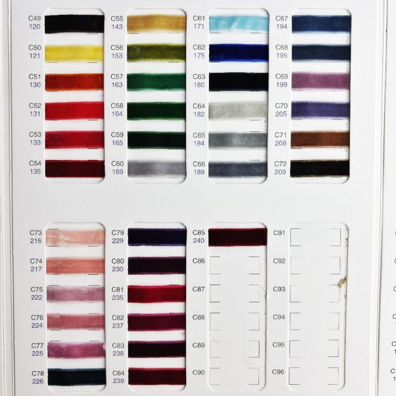 

1 Yard (90 cm) - 5 cm NP | Pita Velvet Import Harga per yard BUKAN 1 Rol