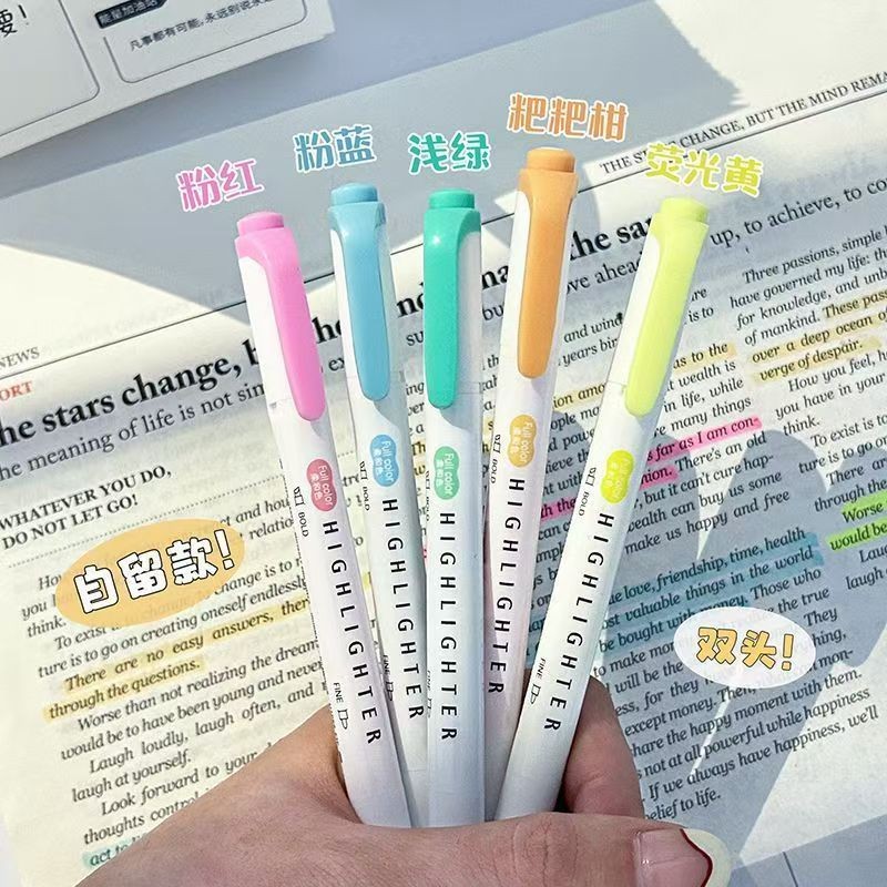 

Set Stabilo Highlighter Warna Pastel - Desain Unik Aesthetic Morandi untuk Sekolah/Kantor Alat Tulis