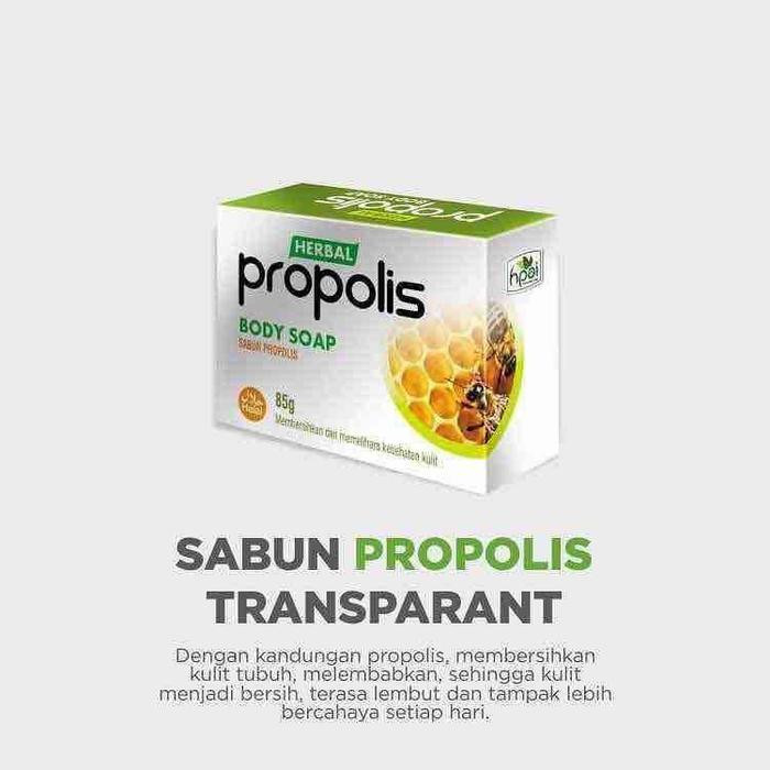 SABUN TRANSPARAN PROPOLIS HNI 100gam / Sabun Propolis HNI