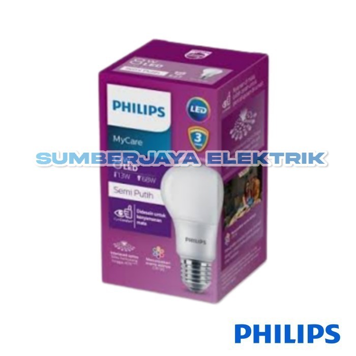 PHILIPS LED Bulb 8W 8 Watt E27 4000K Natural White Netral