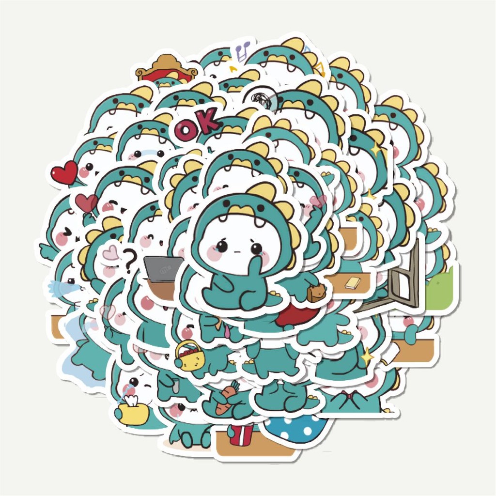 

Sticker Pack Stiker Dinosaur Bohemian | Sticker TUMBLR | Stiker LAPTOP KOPER HELM