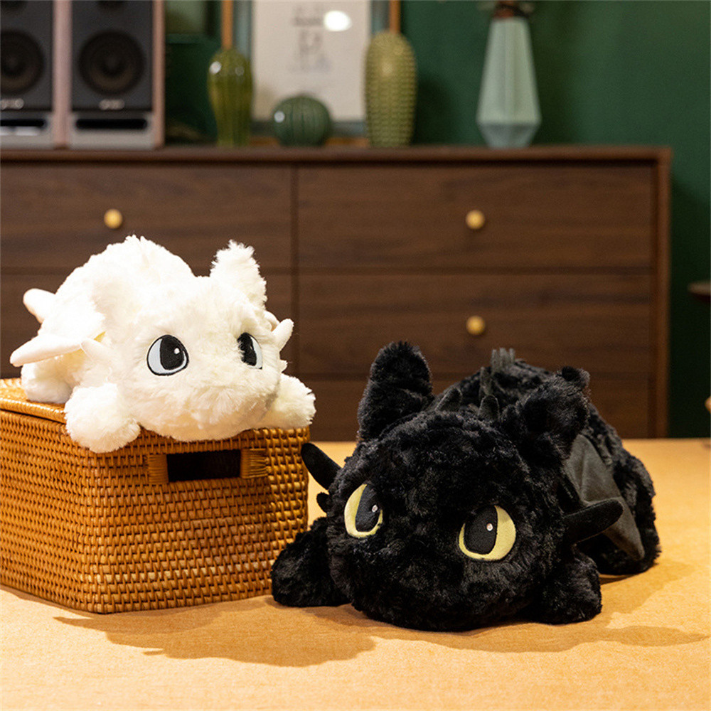 Dragon Plushie Kawaii Toothless Dragon Plush Toy Pillow Fluffy Comfortable Feel Stuffed Animals Drag