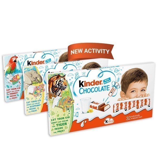

KINDER Chocolate Rich in Milk Travel Edition isi 32pcs asal Eropa