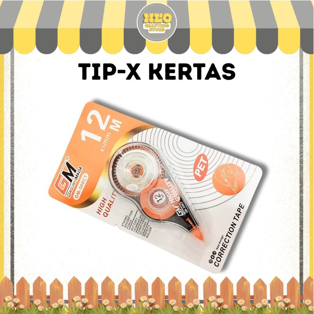 

Tip ex KERTAS / panjang 12 Meter