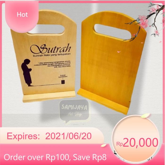 

Sutrah Sholat / Sutrah Kayu Pembatas Shof Sholat(',') LR17