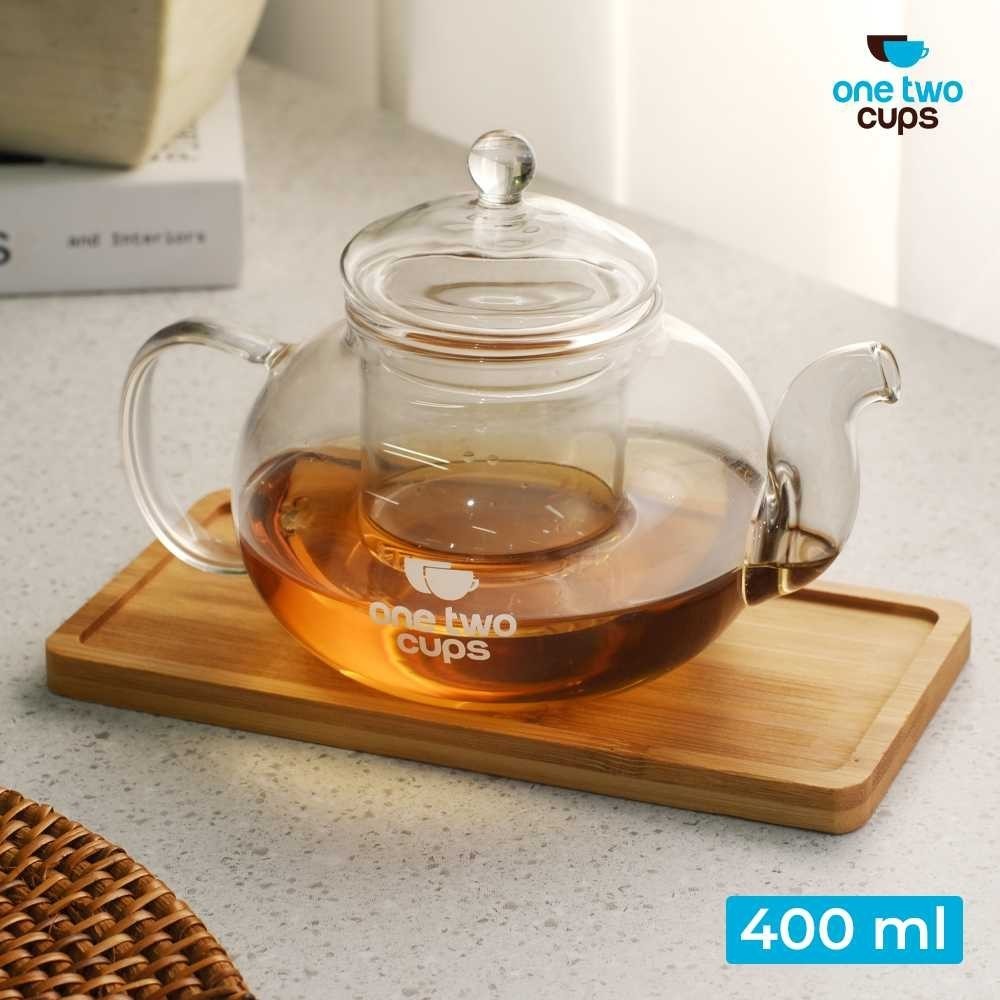 Teko Teh Bening Transparan Teko Pitcher Teko Kaca Gaya Jepang Tahan Panas Api