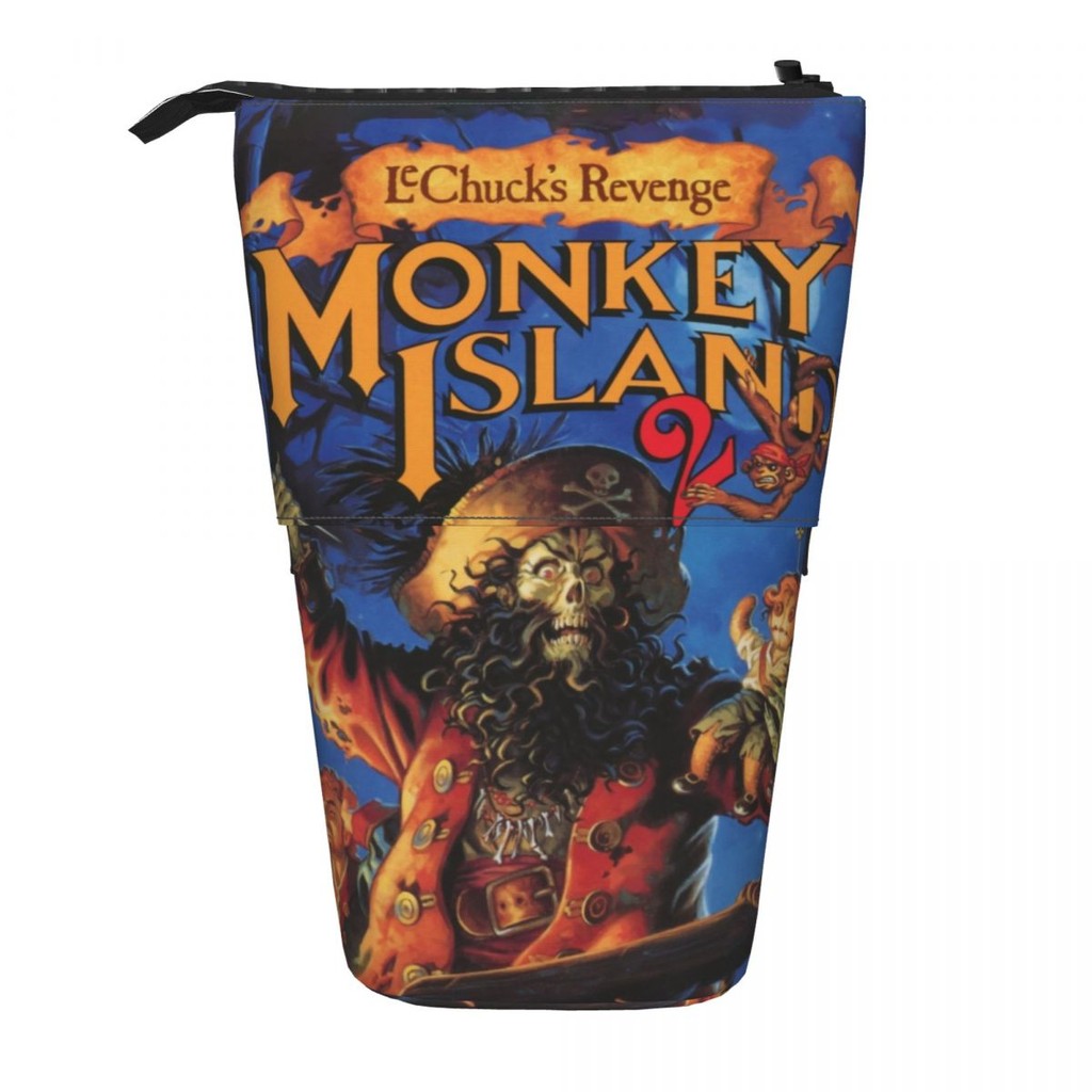 

Custom Monkey Island Secret Cute Pencil Case Girl Boy Big Capacity Adventure Action Game Pencil Box Students Stationery