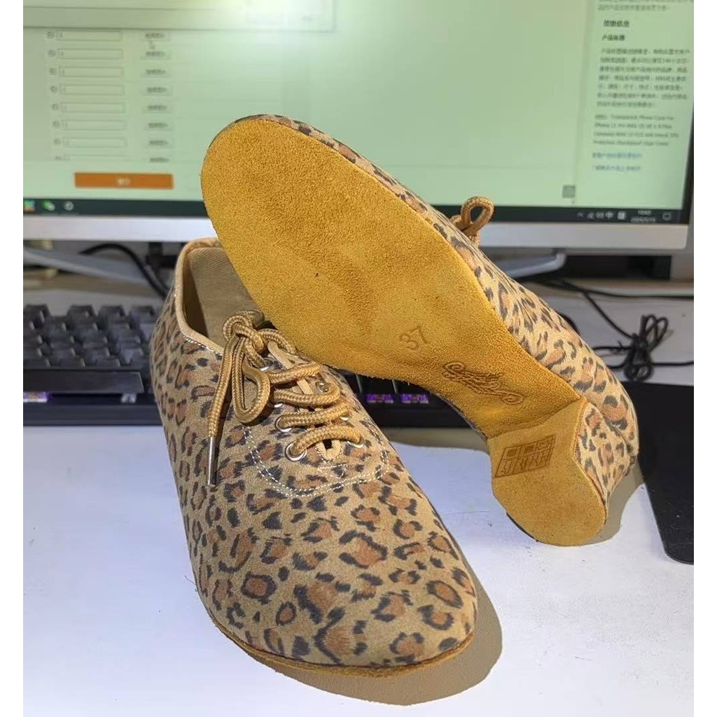 Betty Latin Dance Shoes Teacher Shoes T1-B Adult Latin Dance Modern Dance Shoes Social  Dance Square