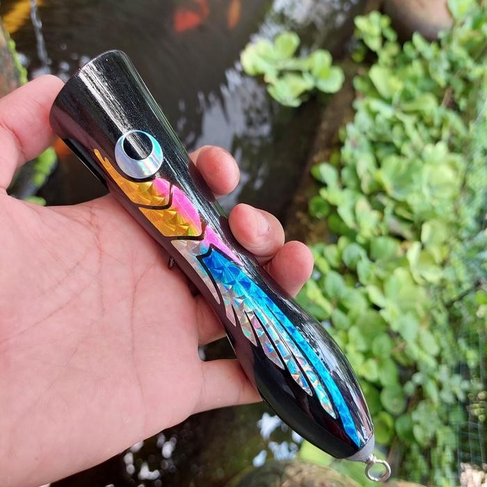 NewCerobong Popper 80 Gram Type Chugger - Hitam