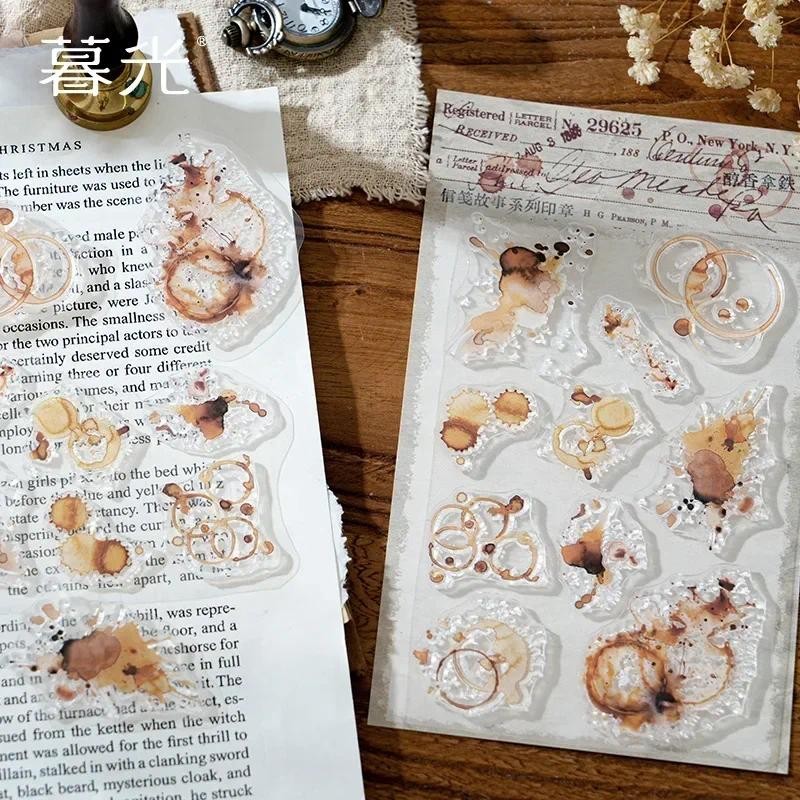 

1Pack letterhead story printing Background Assorted set vintage silicone stamps Stamp handbook Supplies Scrapbook 208*104mm