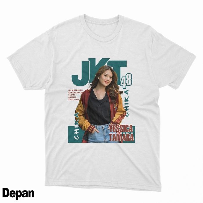 (COD) Kaos Chika MAJALAH JKT48 / Kaos Unisex Pria Wanita / Keren / MuraKaos kasual yang ramah kulit 