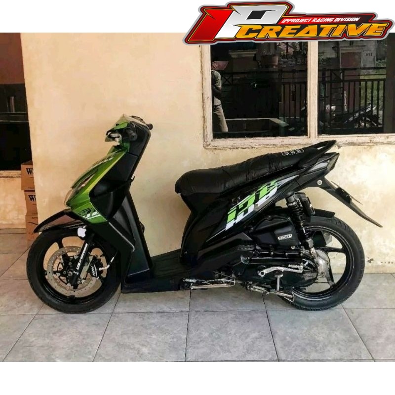 Striping sticker transparan beat karbu Vietnam style