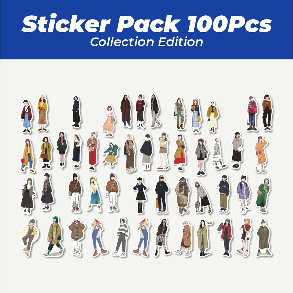 

Hot Stiker Modern Girls Series A [Gadis Modern] Lucu Anti Air Stikers Berperekat Waterproof Sticker Decal Buat Motor Helm Buku Journal Koper Casing HP Laptop Botol Minum