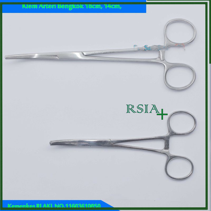 Klem Arteri Bengkok 14 Cm 18 Cm Rochester Pean Haemostatic Forcep Curved 14 Cm 18 Cm Pean Bengkok RS